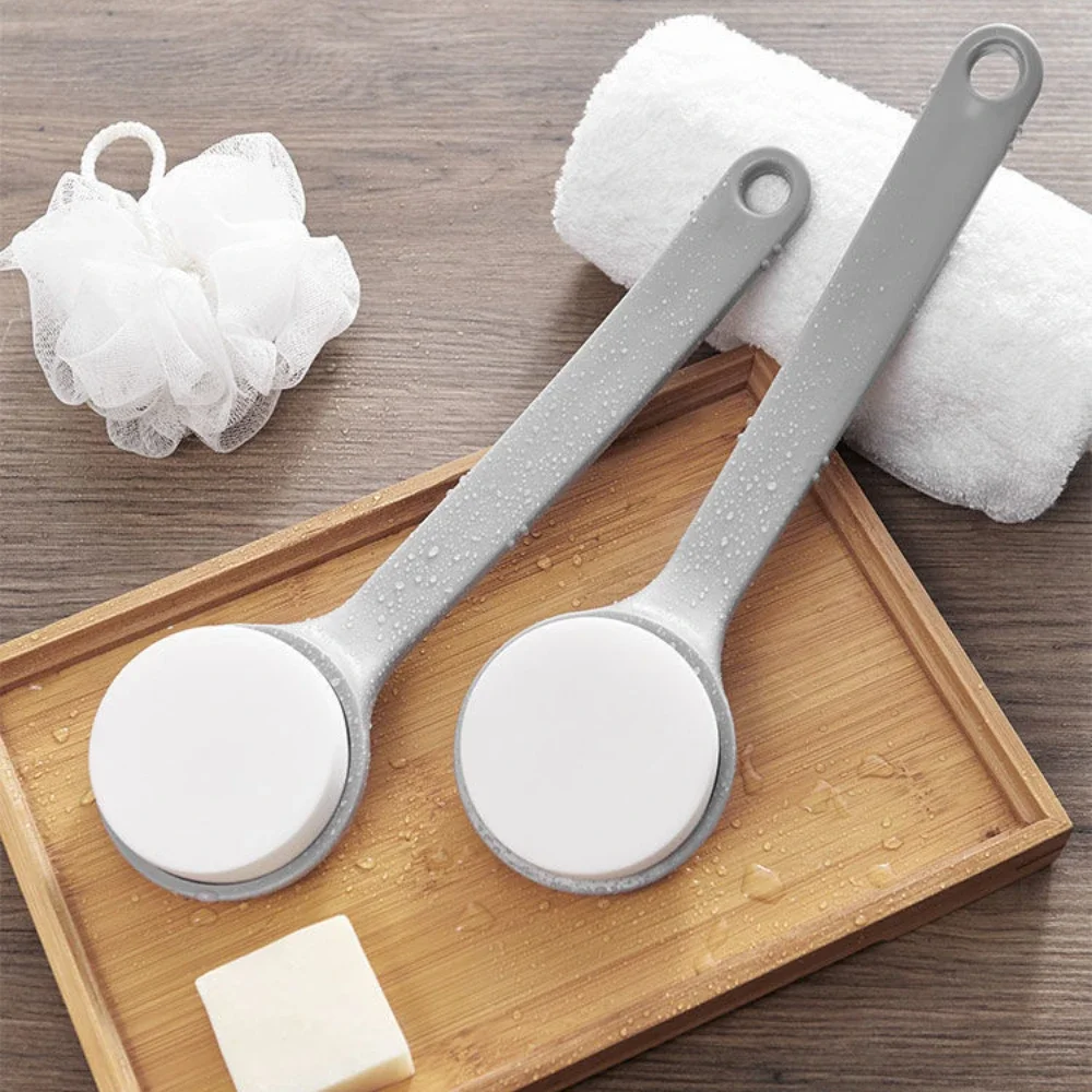 

1 шт., губка с длинной ручкой, оборудование для чистки ванны, скруббер для спины, скраб для тела, щетка для грязи в ванной комнате