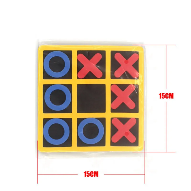 Mainan Montessori hadiah anak-anak mainan edukasi dini permainan papan catur mainan interaktif OX Tic-tac-toe