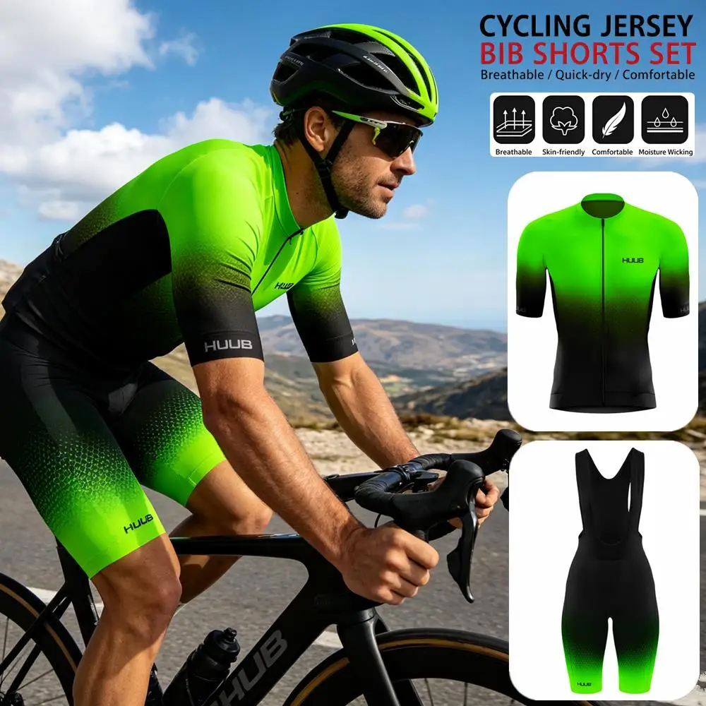 2026 HUUB Cycling Clothes Clothing Mens Sets Summer Mountain Bike Jersey Uniform Men Set Mtb Tricuta Man Men's Road Shorts