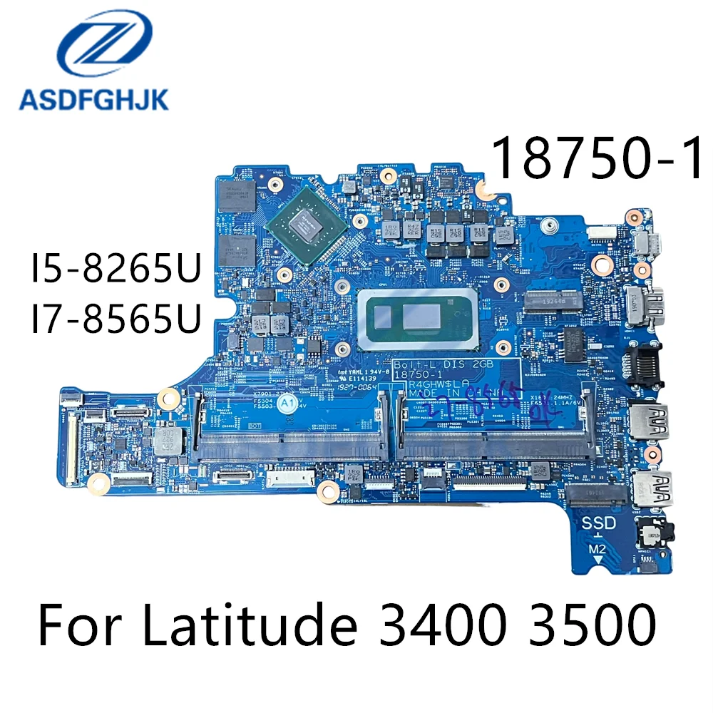For Dell Latitude 3400 3500 Motherboard  with i5 i7 CPU 18750-1 CN-0KVN26 KVN26 01NFHD 100% Fully Tested