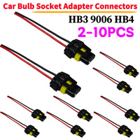 2-10PCS 9005 9006 9012 9140 9145 9150 9155 HB3 HB3 H10 Bulb Socket Female Adapter Connector for Headlight Fog Lamp Lights