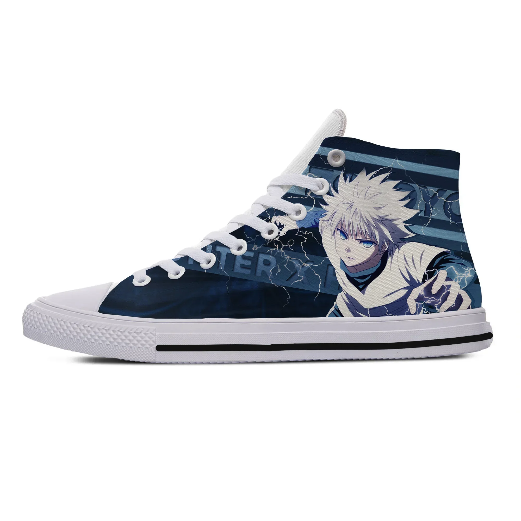 

Hot Cool Fashion Funny Cartoon High Quality Sneakers Casual Shoes Men Women Anime Hunter X Hunter High Help Latest Board Shoes