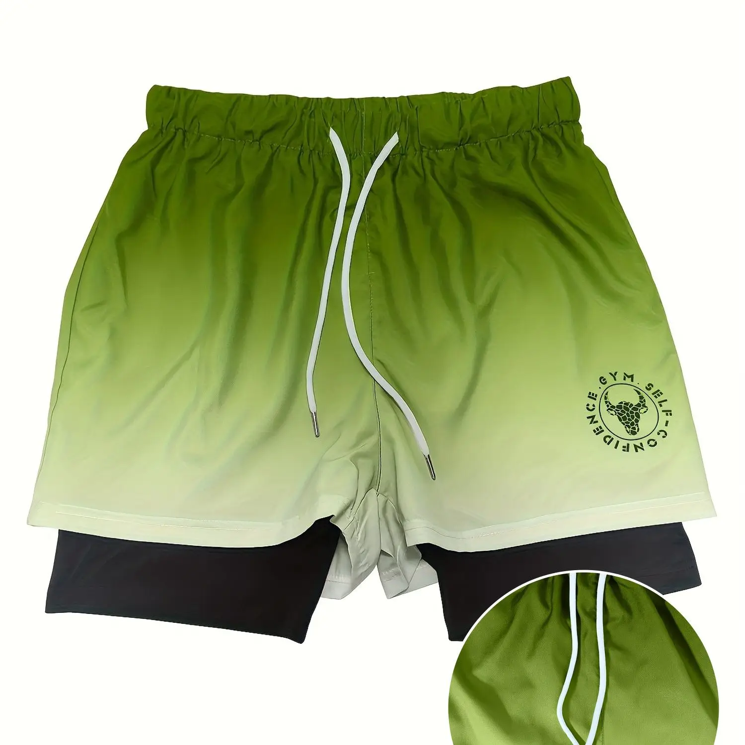2026 Sommer neue europäische und amerikanische Herren-Sport- und Freizeit-Shorts, atmungsaktive, schweißabsorbierende, schnell trocknende Shorts – Detail 18