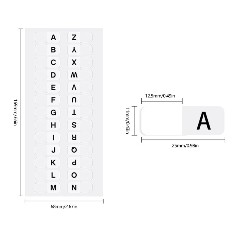 10 Sheets Colorful PET Plastic Index Tabs Writable Adhesive PET Label For Books Binder Color Coding File Classification