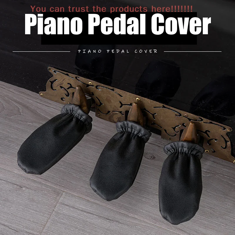 

3 Pcs Edging Piano Pedal Cover Cleaning Accessories Mitten Foot Protectors Waterproof And Scratch-resistant Piano Cover