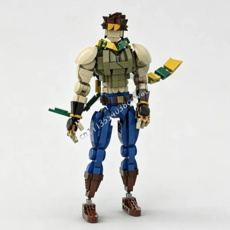 NEW 513 PCS Anime Character MOC Custom Puzzle DIY Creative Assembly Building Blocks Collection Birthday Gifts Display Toy Decor