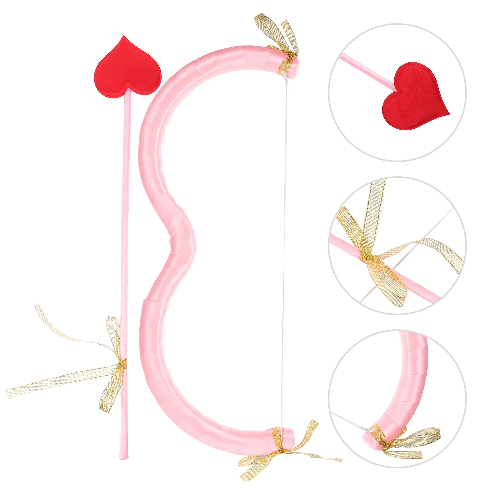 1 set 1 Set Foam Cupid Arrow Bow Cosplay Party Photo Prop Stage Performance Decor Valentine Costume Accessory For Men Women