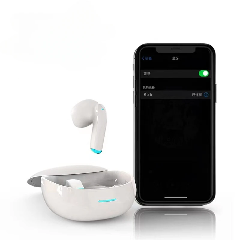 

K26 Wireless Bluetooth Headset Stereo Noise Reduction Semi-in-ear Earbuds Long Battery Life Intelligent Touch Control Earphones