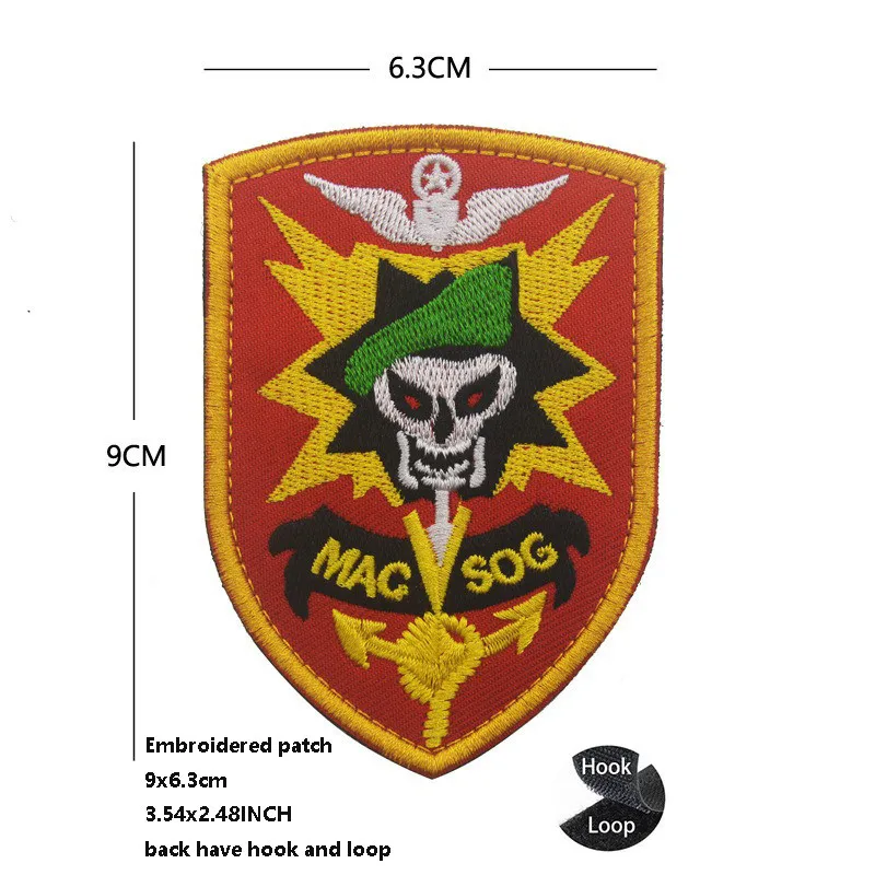 Parche táctico bordado Ranger CHOST Ghost Squadron para mochila - imagen 2