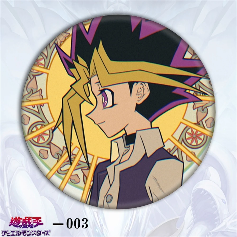 58 مللي متر أنيمي مبارزة الوحوش Mutou Yūgi ATEM تأثيري حلي شارة دبوس SPTE صفيح بروش الدعامة جيلف