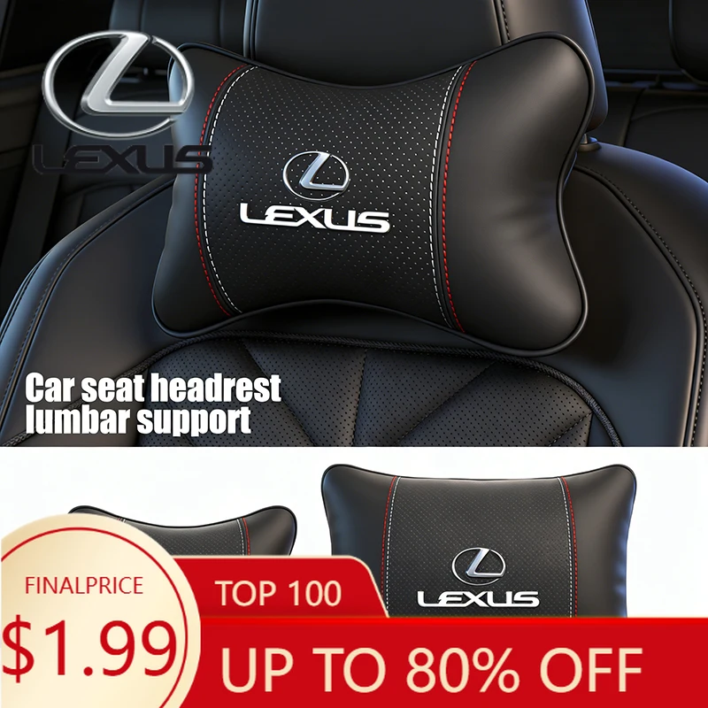 

Interior Mouldings Car Seat Headrest Lumbar Support Spine Protect Neck Rest Cushion For Lexus F SPORT ES RX NX LS UX LM LX GX LC