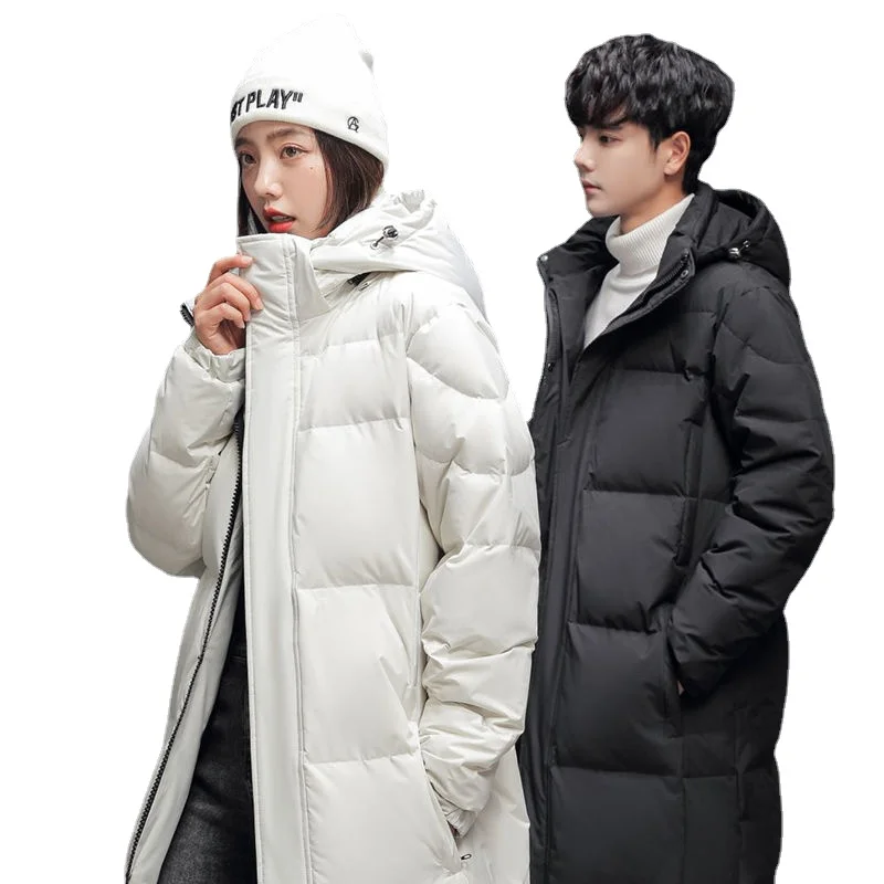 

Winter Men's Wear Down Jacket Long Style Hooded Coat Male Thick Warm Parka Overcoat Men