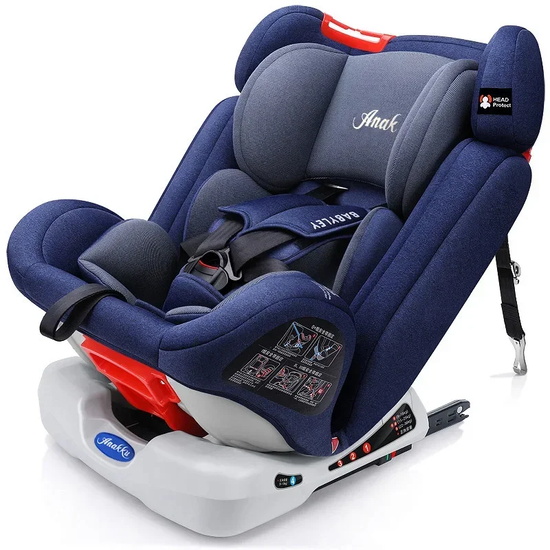 EG76 Reclining Infant Car Seat, All-Age Safety Booster, Adjustable Baby Seat for 0-12 Years, Portable Travel-Friendly Chair