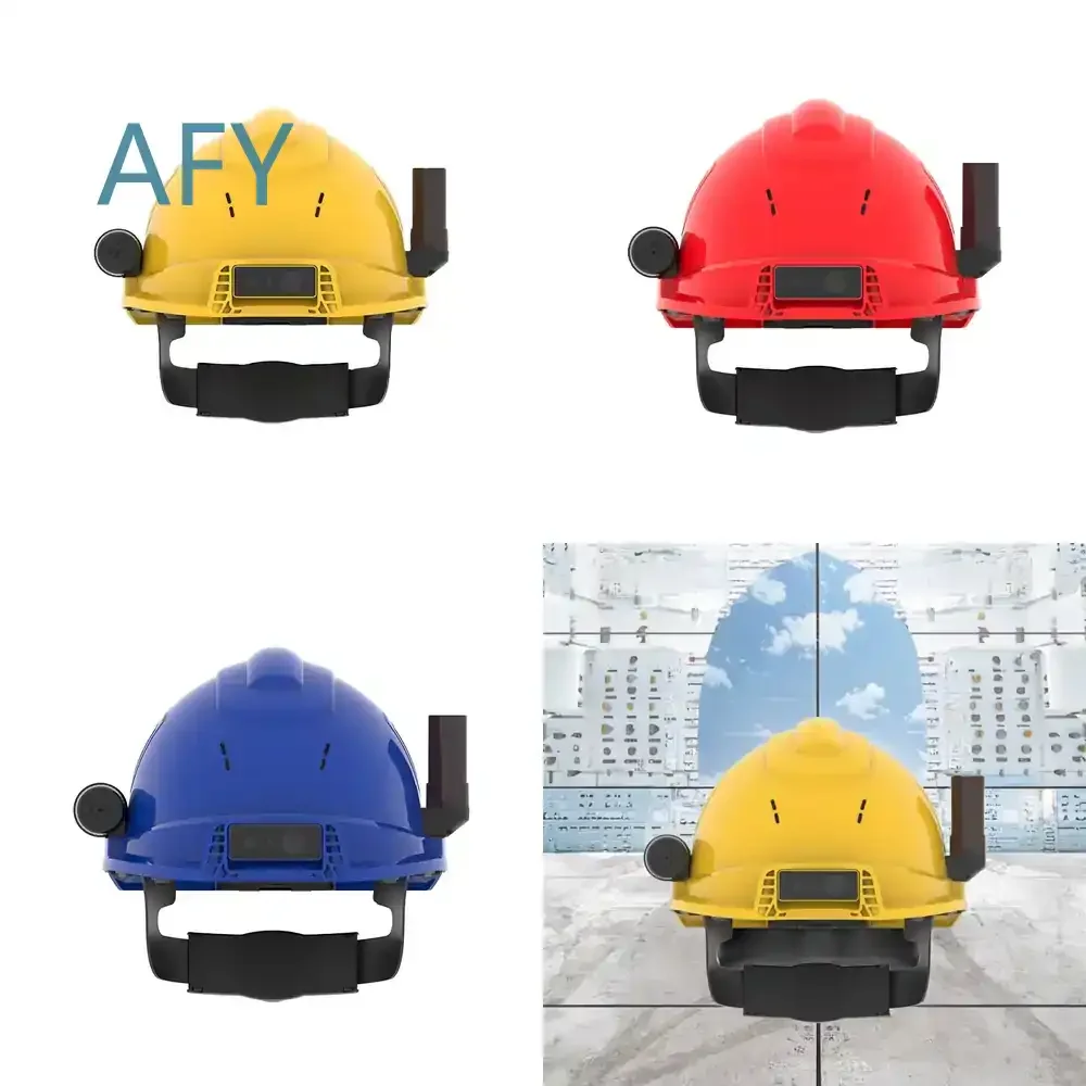 4G 5G Intelligent Helmet for GPS Real-Time Positioning Remote Management Construction Safety Helmet for Engineering Site