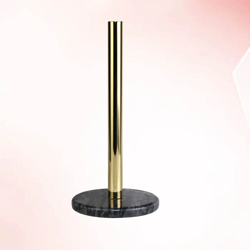 

1Pcs Marble Paper Towel Holder Gold Plated Roll Stand Stable Base Kitchen Tissue Rack Easy Clean Functional Storage
