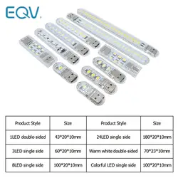 USB LED Book Lights 2-24LEDS SMD 5630 5730 LED Bulb 5V Power Input White 5000-6500K Warm White 3000-3500K USB Night light