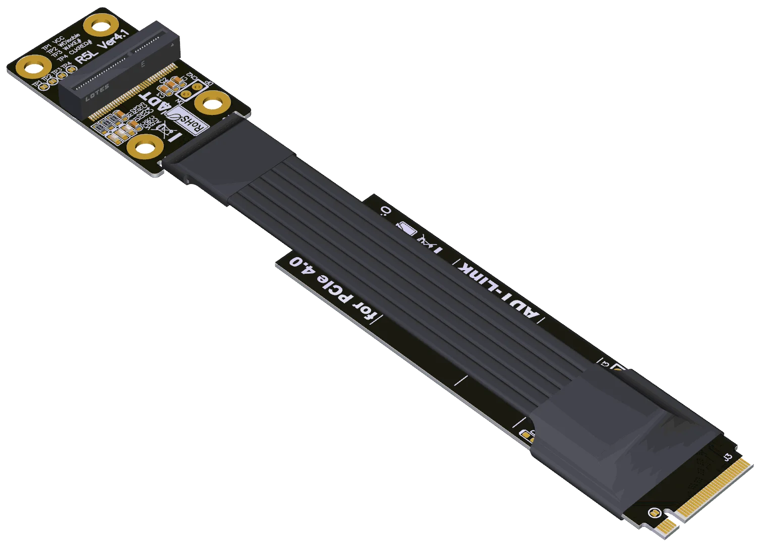 مفتاح M تحويل WiFi مفتاح تمديد ه كابل ، M.2 NVMe ، Pcie4.0 ، 347adt