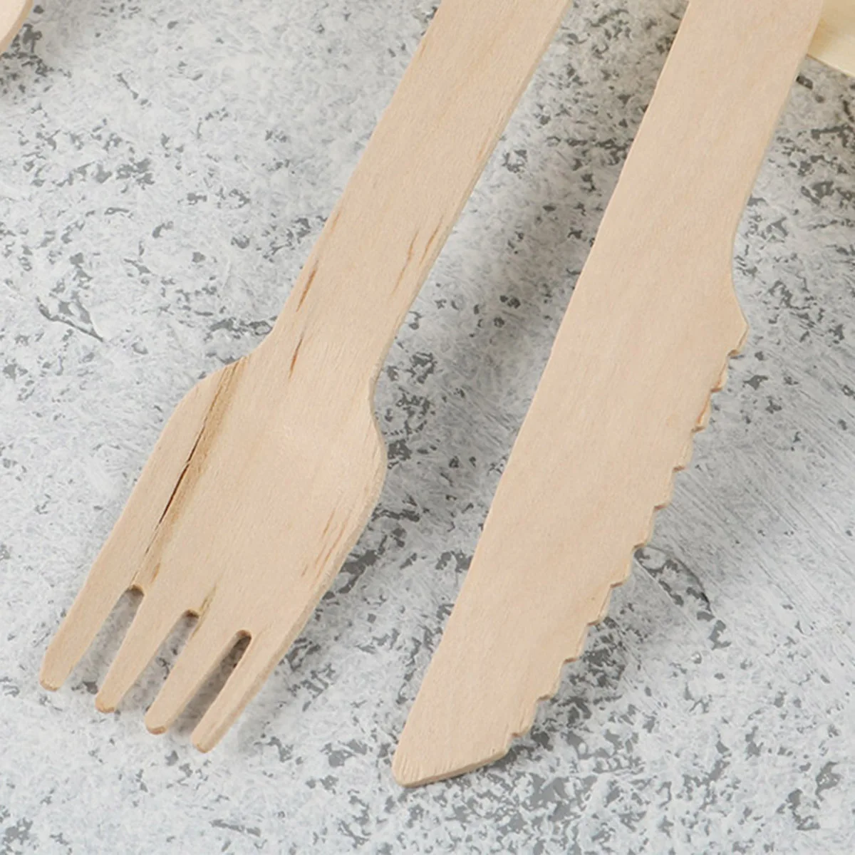 

150pcs Wooden Knife Fork Plate Set Eco-Friendly Biodegradable Disposable Tableware For Party Wedding Bbq Picnic Kitchen Utensil