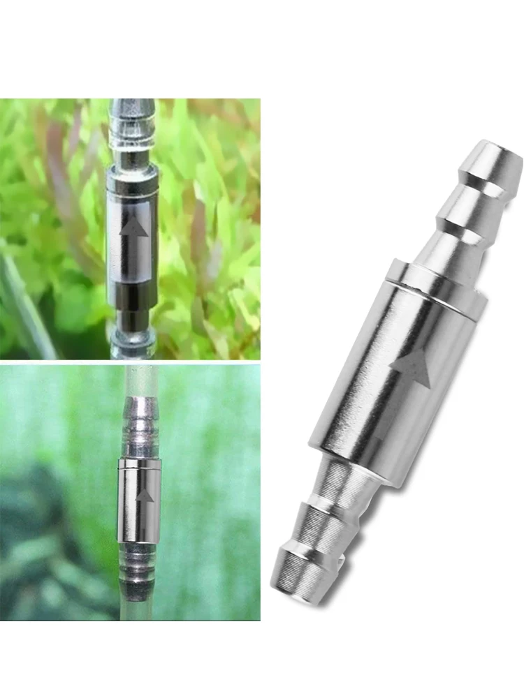 For CO2 equipment 4mm Aquarium Water Valve Dioxide Cylinder Stainless Steel Check Valve Non Return Water To CO2 System Diffuser