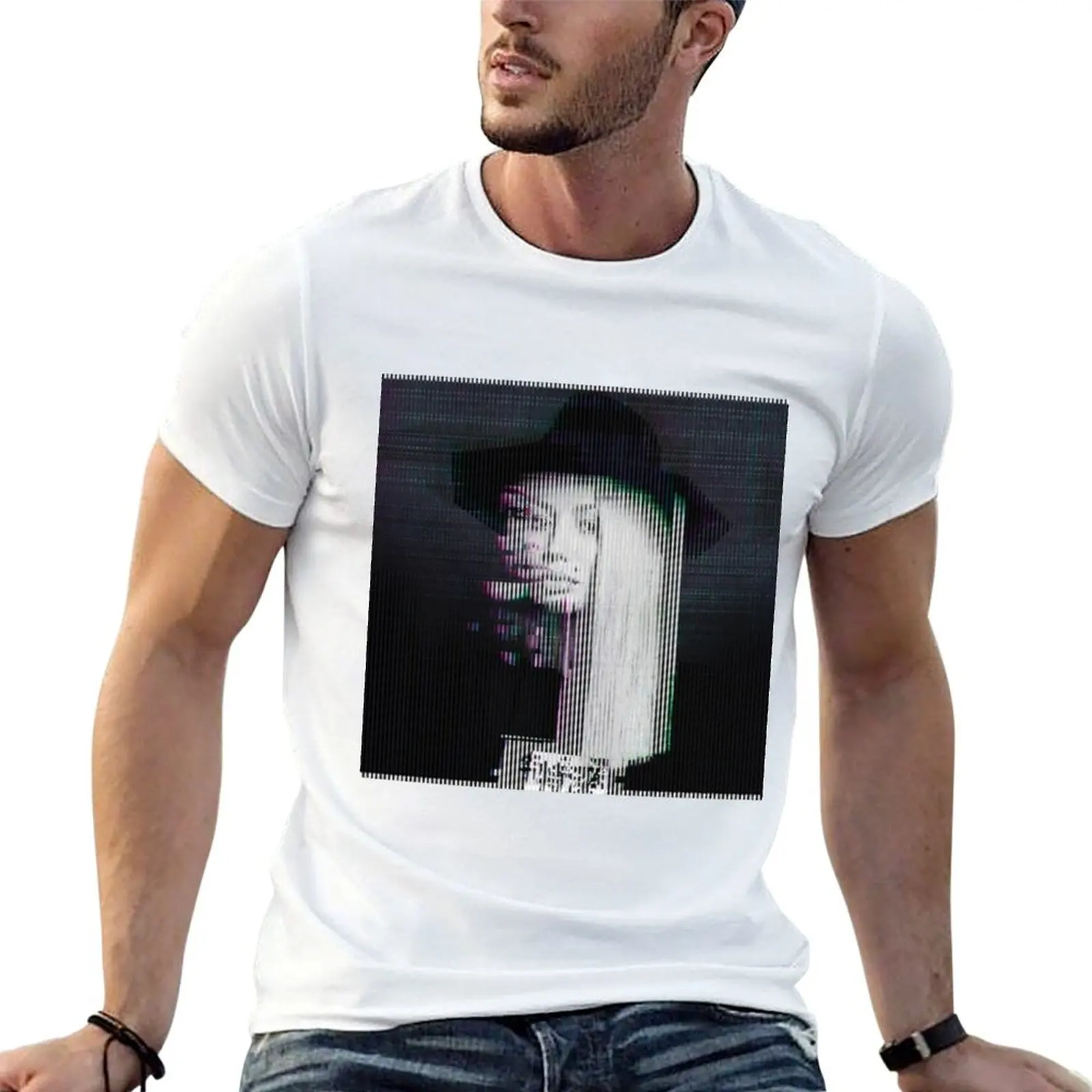 Camiseta Digital Distorction Iggy Azalea, camisetas de anime, camiseta oversize para hombre, camisetas informales para hombre, camiseta gráfica