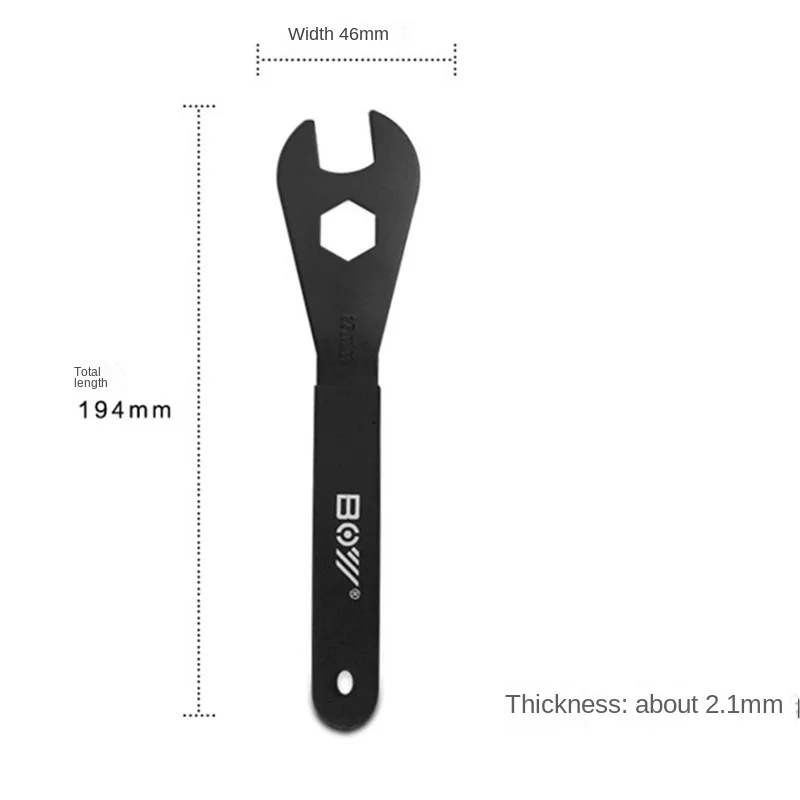 Portable High Carbon Steel Cone Bike Axle Wrenches Set Bicycle Spindle Hand Spanner Cycling Outdoor Repair Tools Accesories Kit