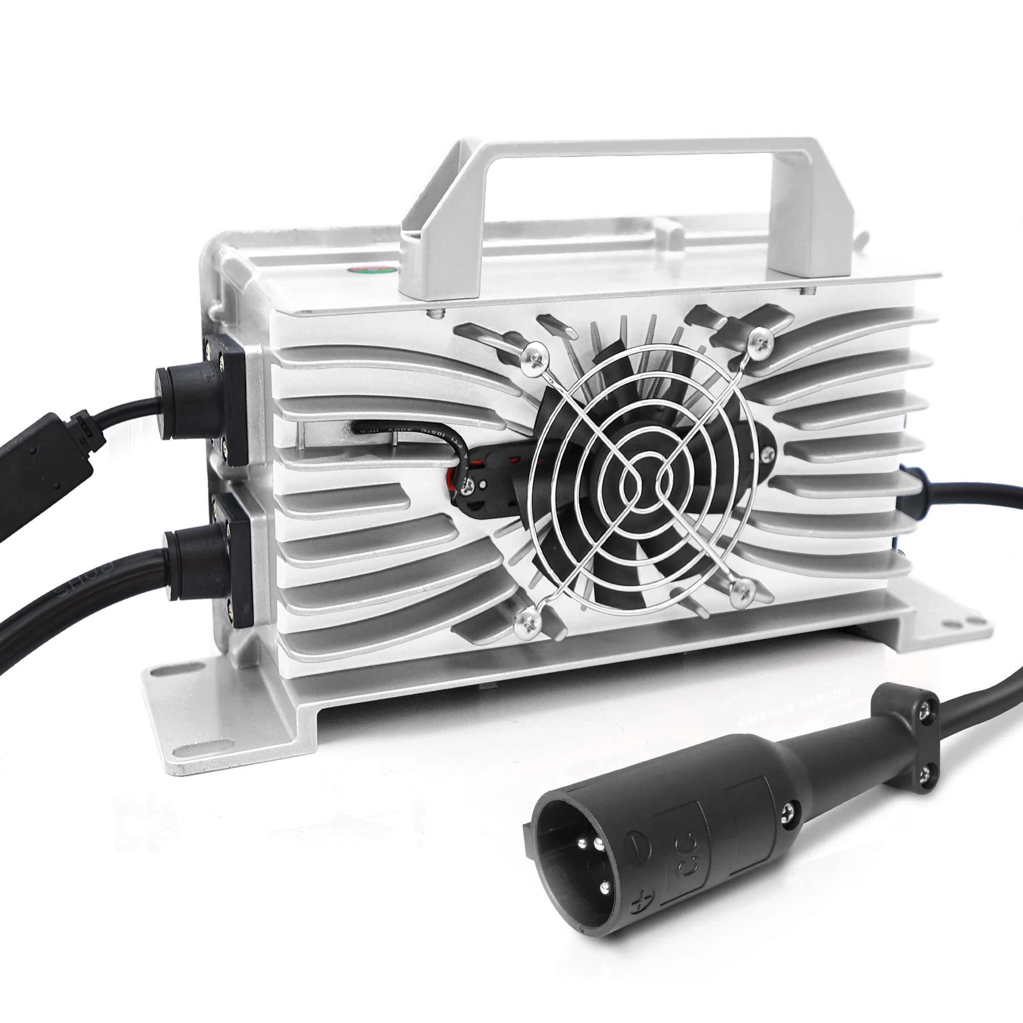 

48V 15A Golf Cart Lithium Battery Charger Compatible with Yamaha EZGO RXV TXT Club Car IP 67 Waterproof Smart Charger