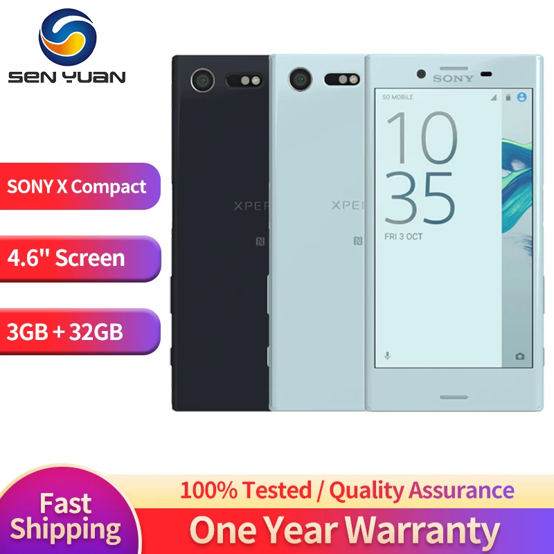 Sony Xperia X Compact F5321 SO-02J 4G Mobile Cell Phone 4.6'' 3GB RAM 32GB ROM WiFi Android Original x compact  phone