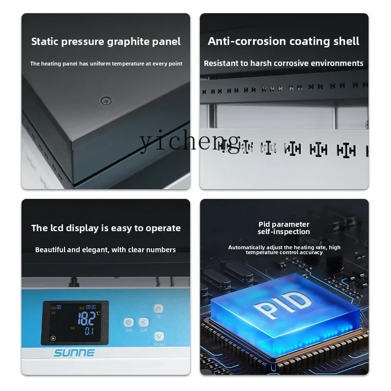 TQH Graphite Electric Heating Plate Laboratory Stainless Steel Digital Display Heating Temperature Control Constant Temperature