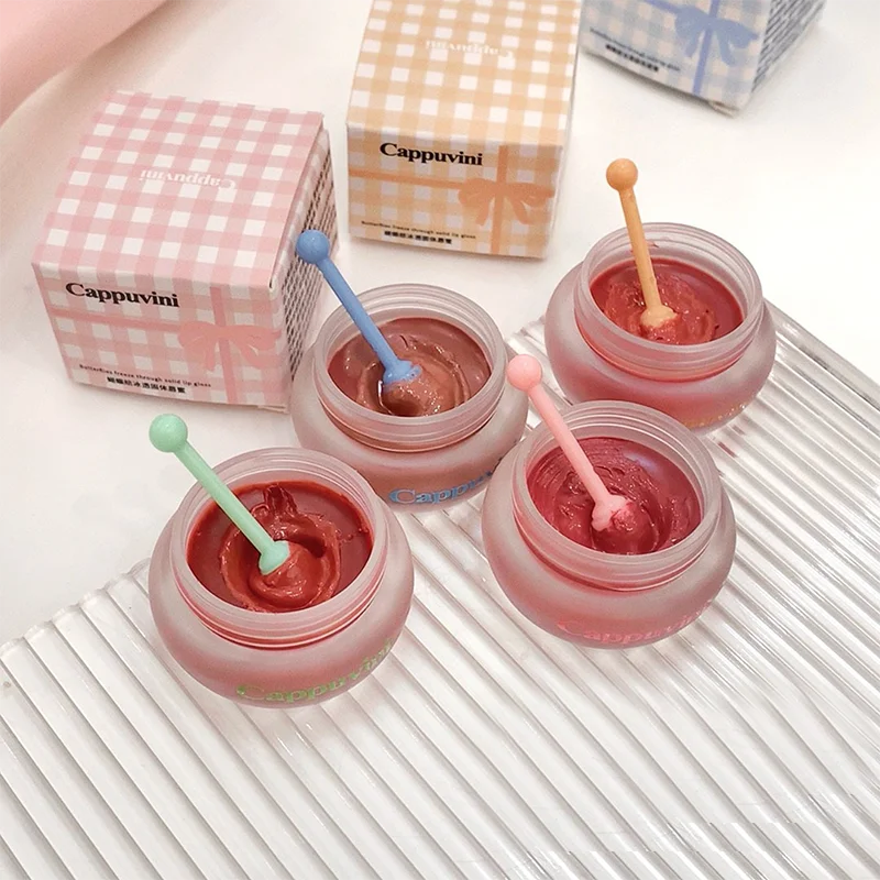 กระจกลิปกลอสผลิตภัณฑ์ระดับชาติให้ความชุ่มชื้นลิปกลอส Pseudo-ธรรมชาตินักเรียนแต่งหน้า