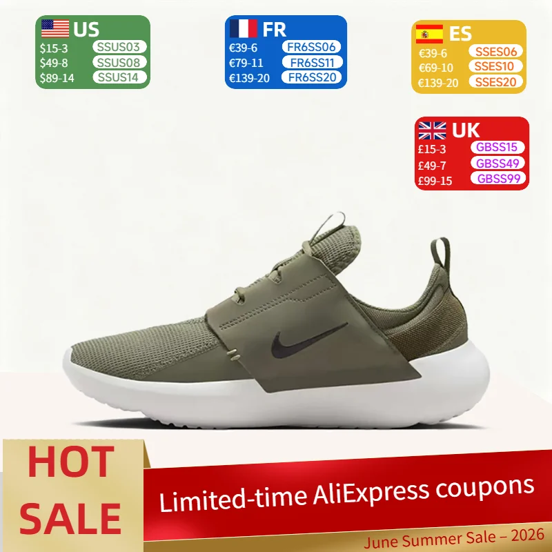 Мужские кроссовки Nike E-Series AD Retro Fashion Minimalist Comfort Soft Classic Low-Top Casual Running Shoes, зеленые, 