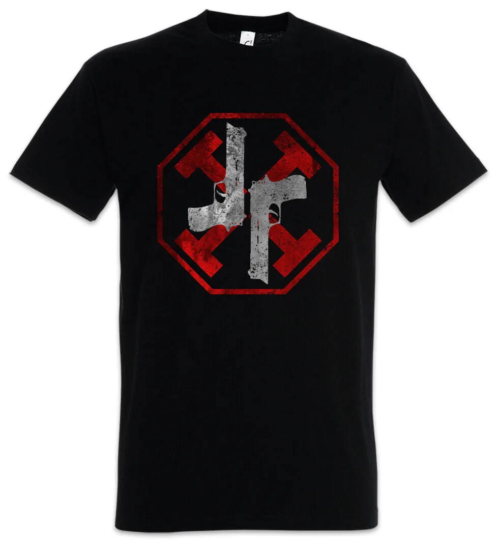 Camiseta Gun Kata Equilibrium símbolo signo Logo John Insigina Preston Cleric
