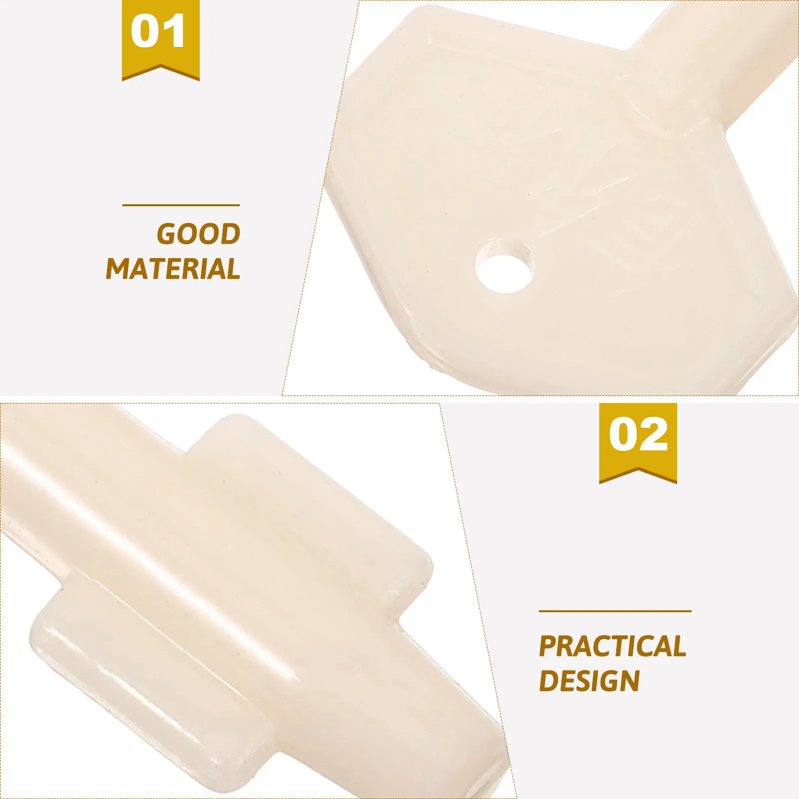 

Paper Dispenser Key Replacement Sturdy Plastic Toilet Paper Key for Public Restrooms Efficient Easy Use Dispenser Keys Set