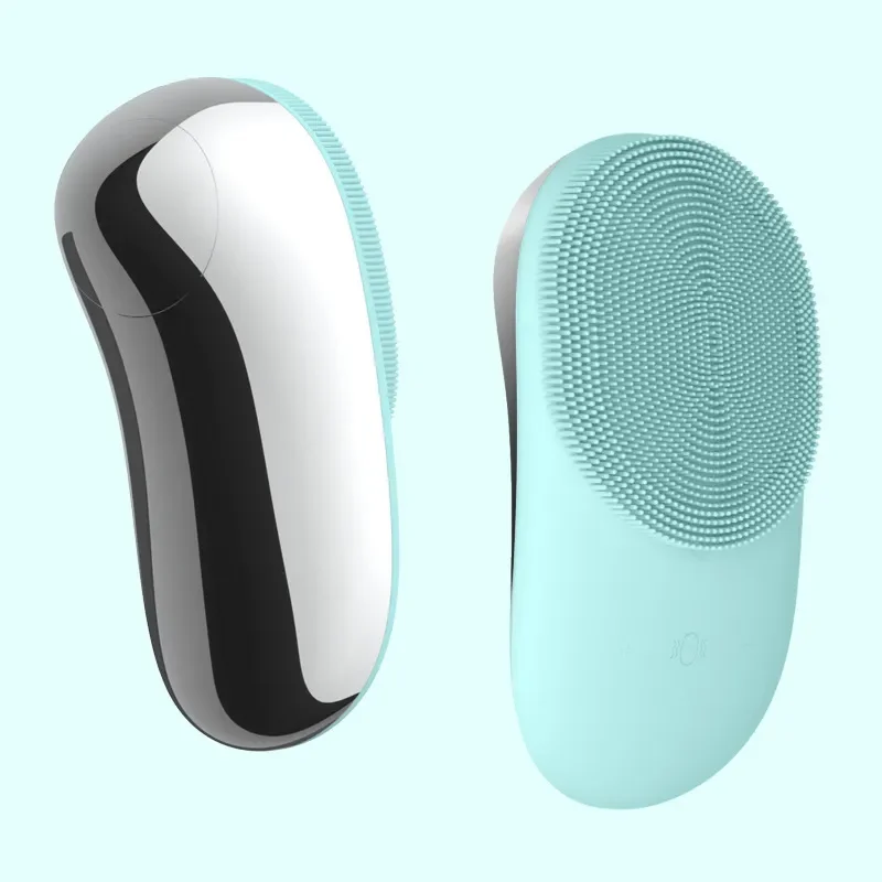 Silicone Cleanser Face Wash Brush Beauty Cleanser Vibrating 8 Stalls Hand Held Beauty massage instrument