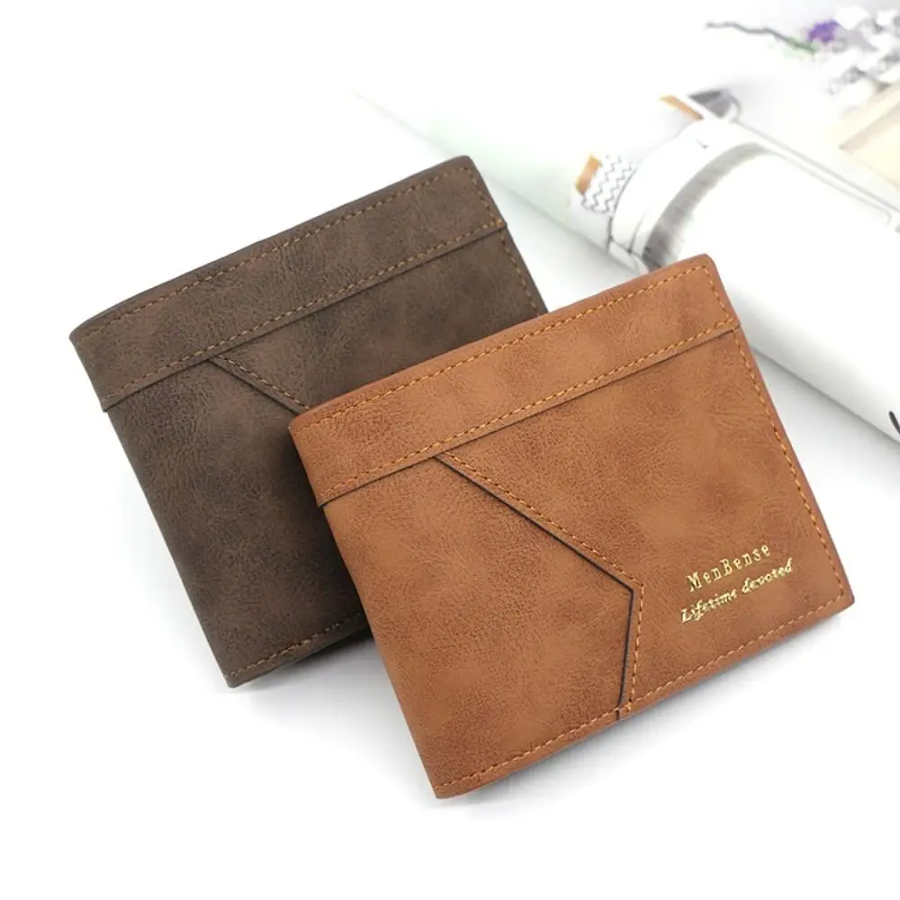 

Business Leisure Male Leather Purse Contracted Super Slim Men Coin Pocket Classic Multi-position Two Fold Wallet Travel