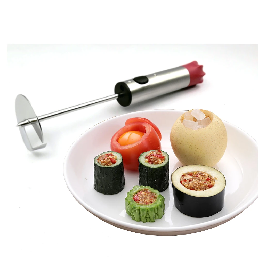 

Smart Unique Kitchen Gadgets Vegetable Spiralizer Tomato Corer Fruit Remover Pineapple Slicer-Kitchen Choppers