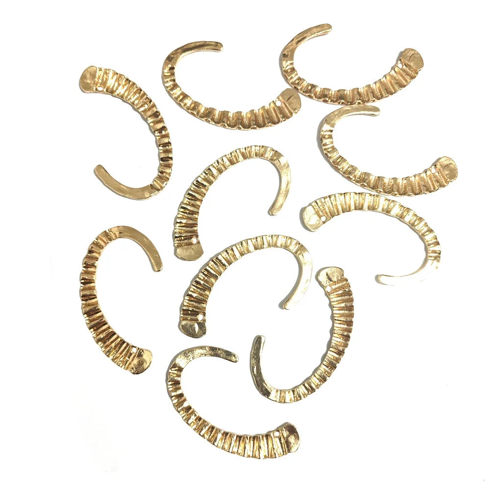 Golden Alloy Left Ear Hook Accessories African Indian Bohemian Ethnic Feather Ear Cuff Earrings Handmade DIY Jewelry Accessories