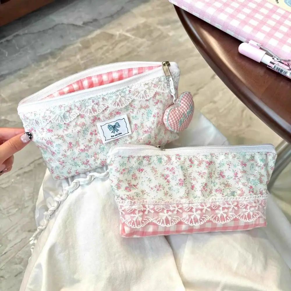 Sac à stylos en dentelle de haute qualité, Design Floral, grande capacité, sac de papeterie multifonctionnel, trousse à crayons, école et bureau