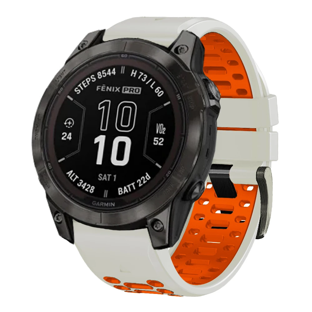 Pulseira de silicone para Garmin Fenix, Pulseira Quick Fit, Fenix 7X, 7, 6X, 6 Pro, 5X, 5 Plus, 3HR, Enduro, Gen 2, Tactix, 26mm, 22mm