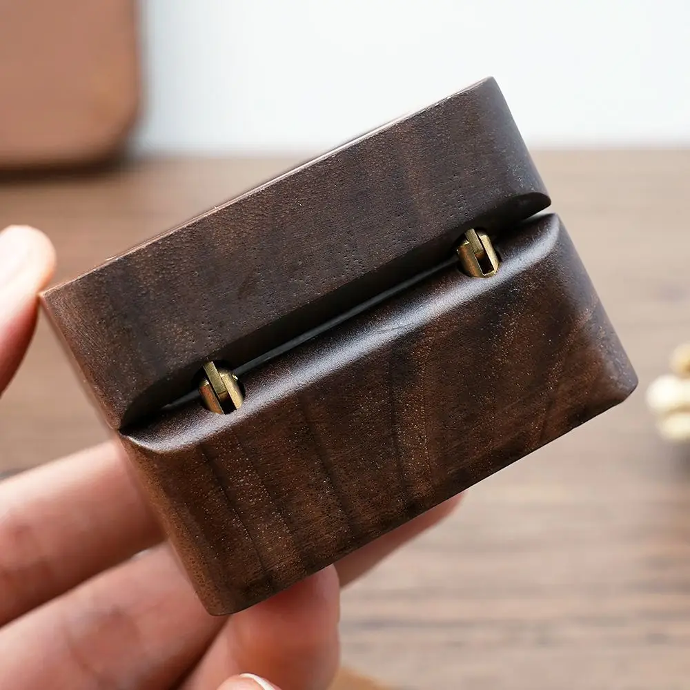 

High-quality Gifts Case Wooden Ring Storage Box Lover Ring Display Box Storage Holder Jewelry Box