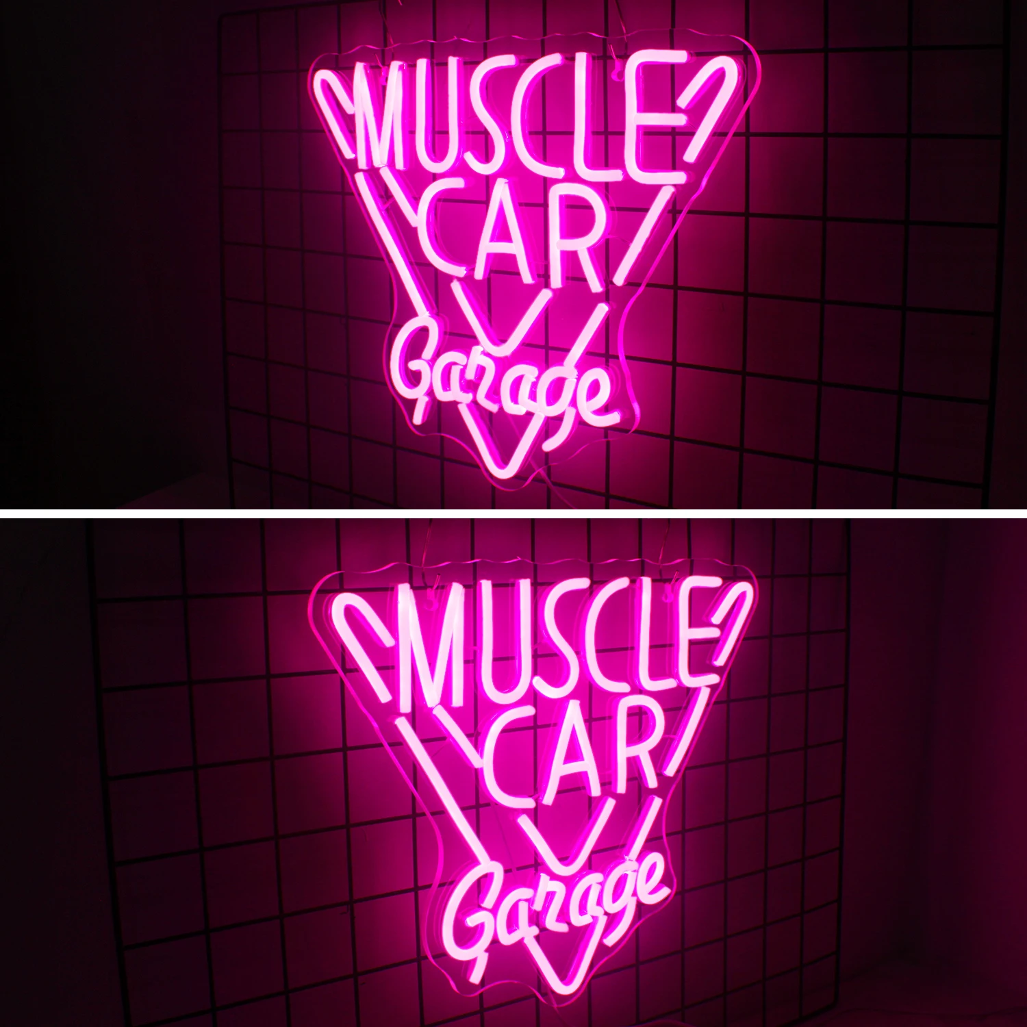 Muscle garażowe neonowe lampy ścienne do pokoju znaki LED do studia samochodowego w garażu Racer do sypialni dekoracja na ścianę dekoracja do jaskini