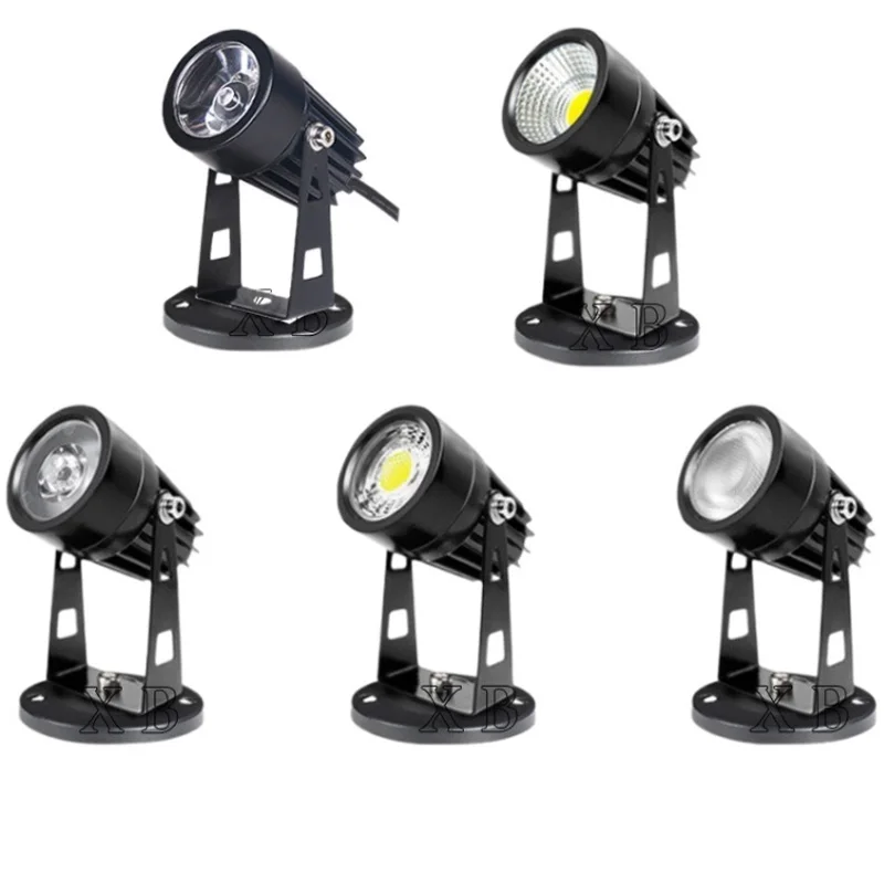 LED Garden Lights 3W 5W Outdoor LED Waterprof Lawn Lamp AC85-265V 12V Landscape Spike Bulb IP65 Led Light Garden Path Spotlights