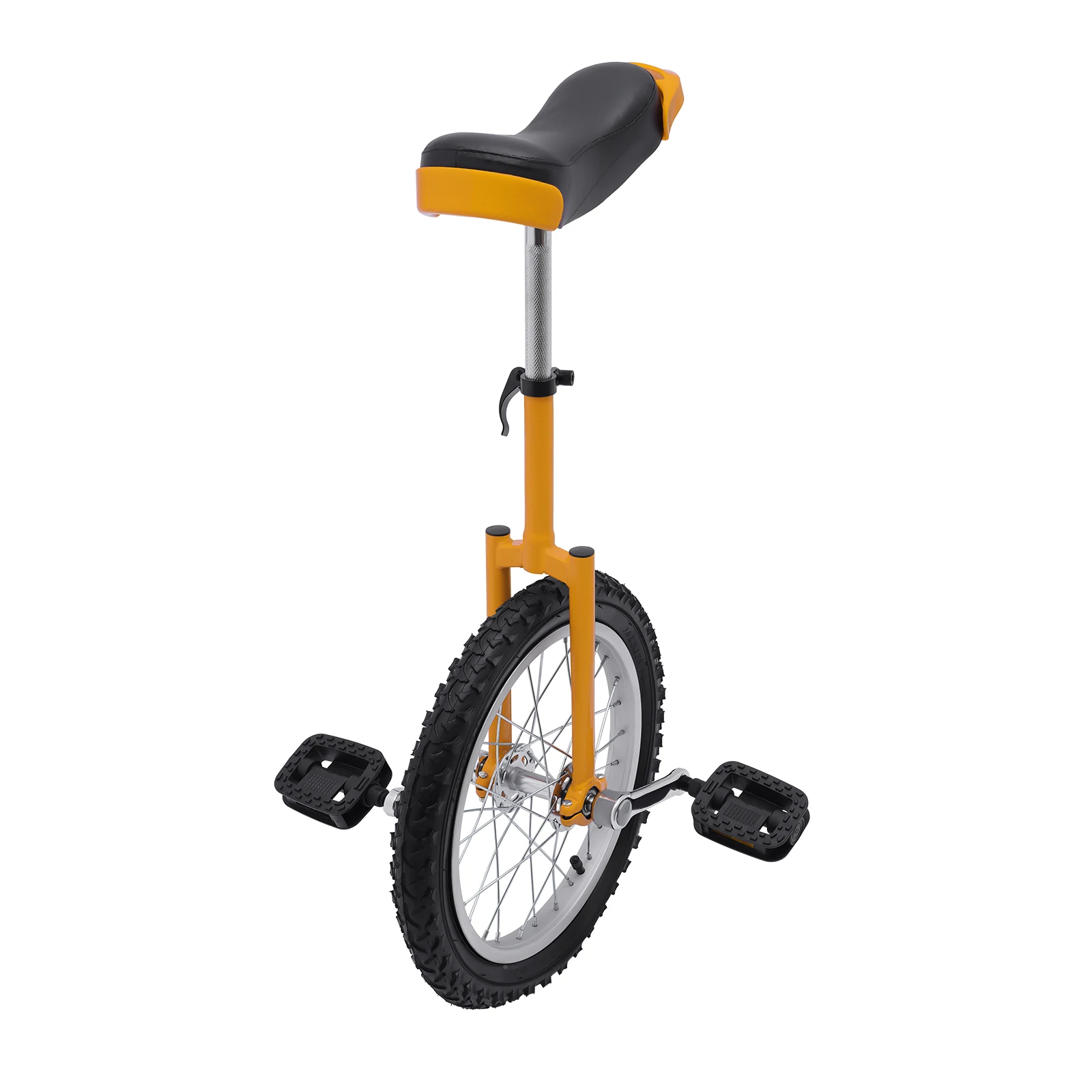 

16 Inch Wheel Unicycle with Steel Rim Outdoor Sports Fitness Exercise Unicycle Adjustable Height 26'' to 31''