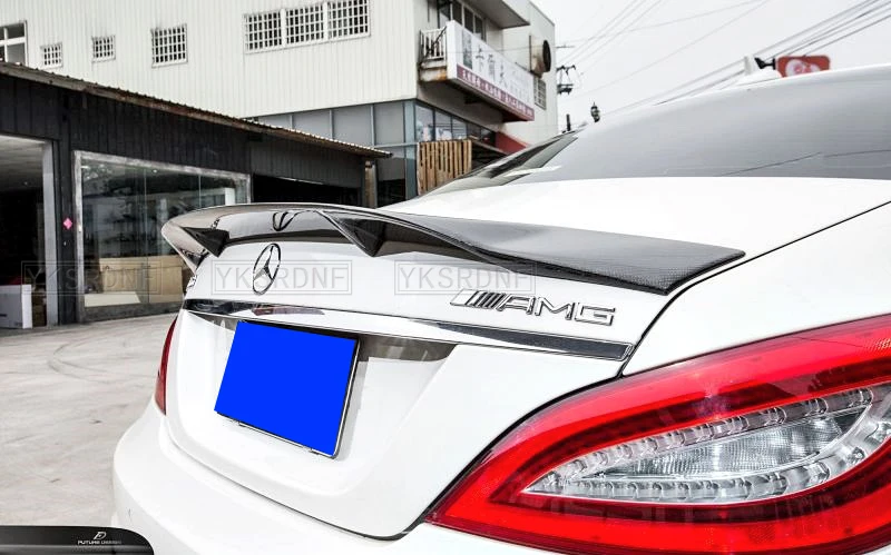 For W218 CLS Carbon Fiber Spoiler Car Tail Trunk Spoiler Rear Wing Tail Wing Decoration For Mercedes Benz W218 2011-2017 R Style