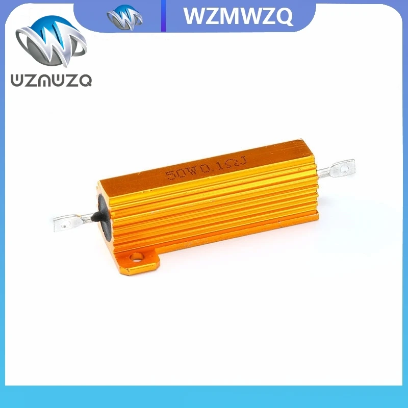 50W 100W アルミパワーメタルシェルケース巻線抵抗器 0.01Ω～100KΩ 1Ω 6Ω 8Ω 10Ω 20Ω 200Ω 500Ω 1KΩ 10KΩ RX24