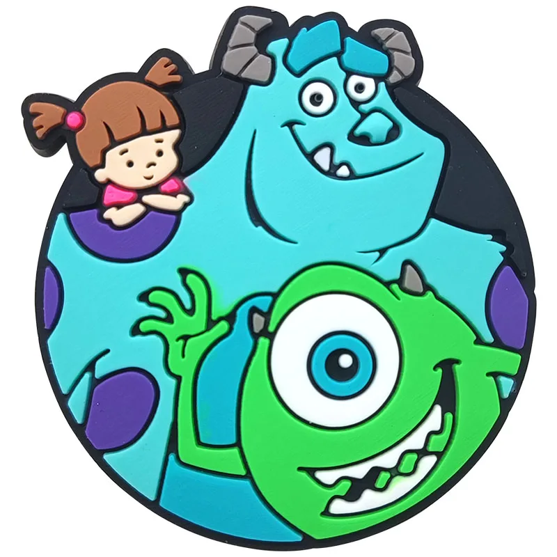 9-100PCS New Cartoon Monster Paradise Shoe Charms PVC Decorations Iconic Quartet Silhouette Detachable Waterproof For Party Gift