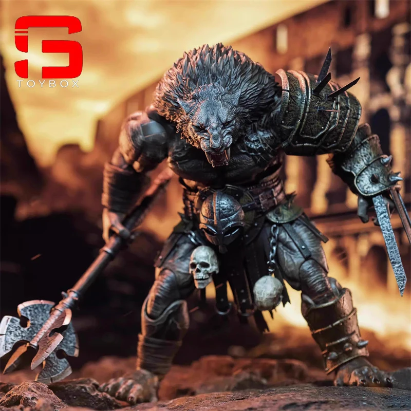 【2024 Q4】XesRay Black Machairodus Gladiator Action Figure 9'' Animal Figurine Model Full Set Collectible Toy