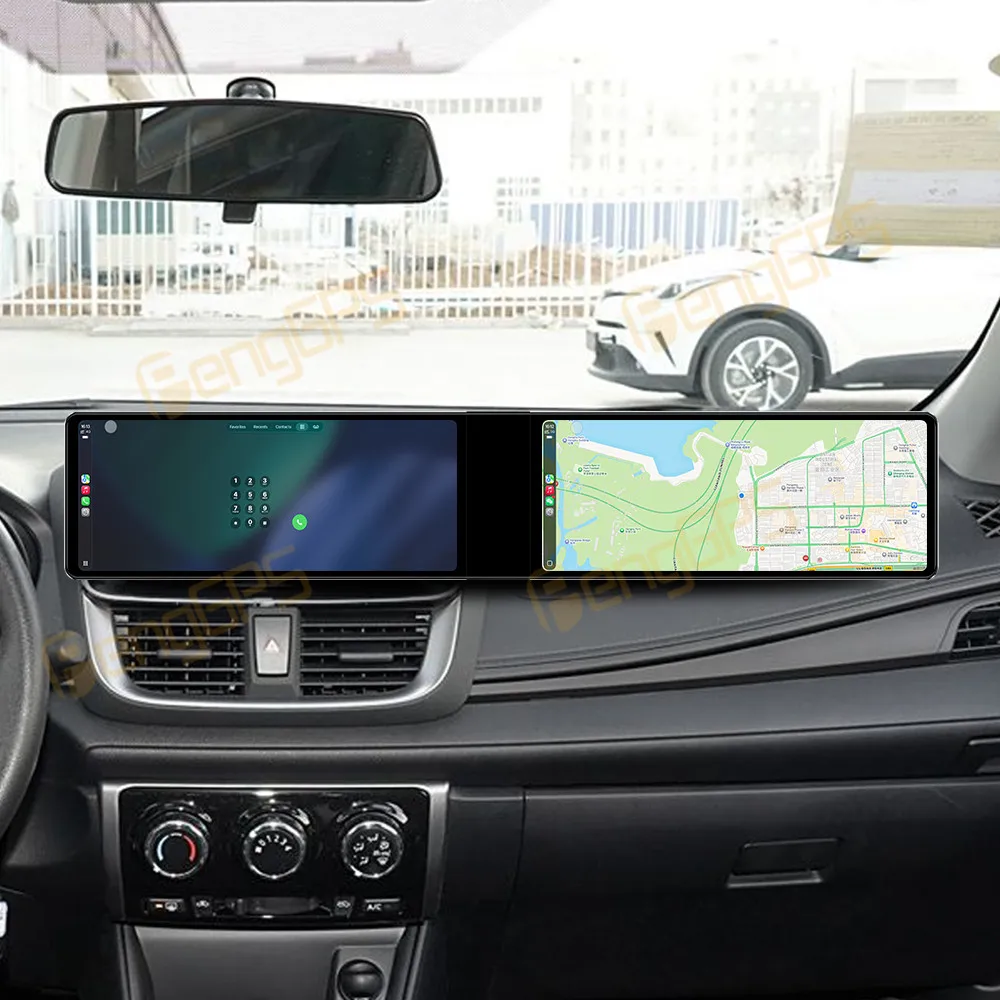 

12.3'' Dual Screen Car Radio Android For Toyota Yaris L Yixiang/Yixuan/Vios/Vios FS 2017-2021 CarPlay Video Player GPS Head Unit