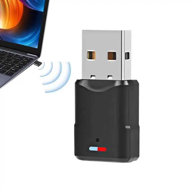 Wireless Audio Adapter Dongle Wireless Audio Dongle With BT 5.3 Audio Transmitter Adapter For PC And Controller Games Mainstream