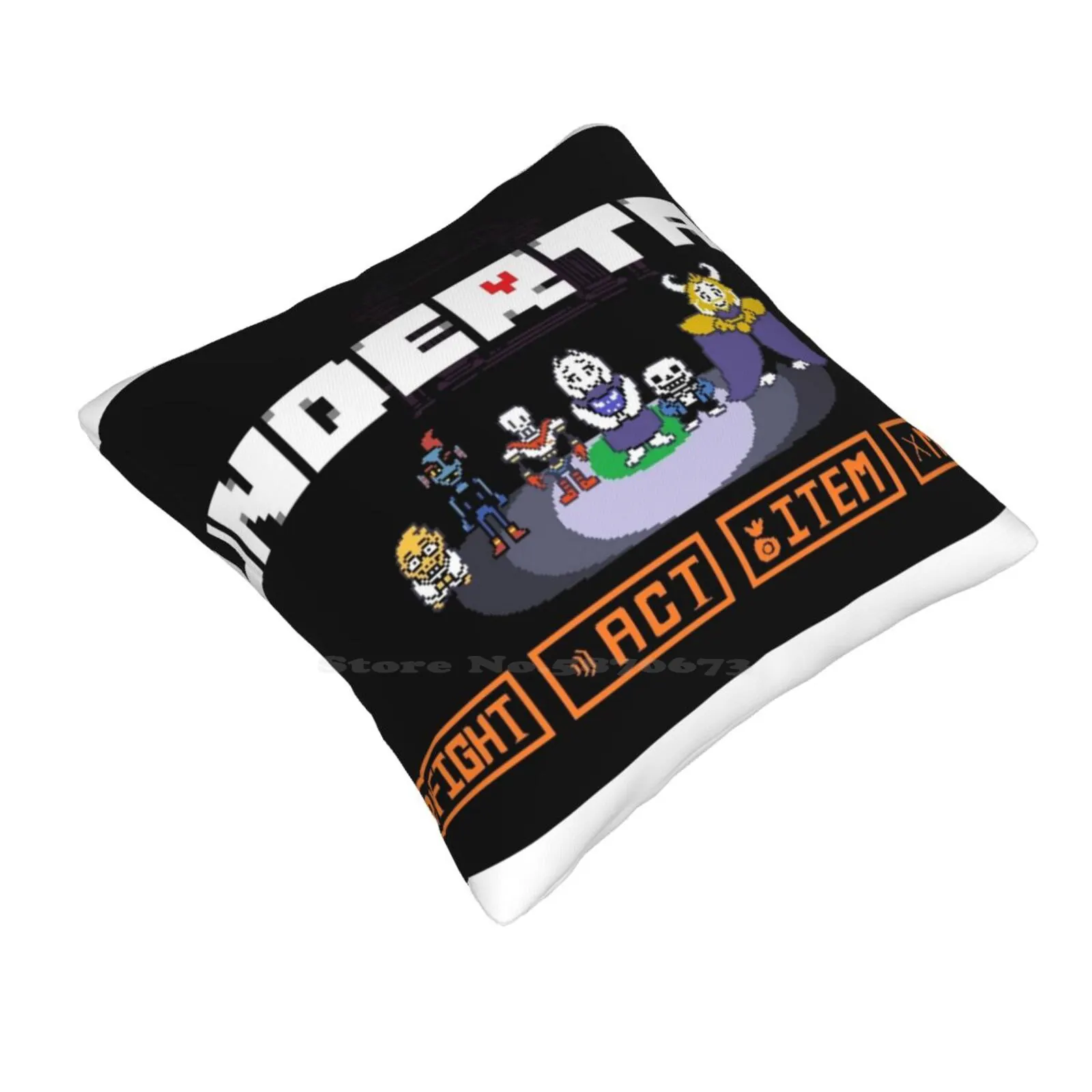 Undertale Funny Cute Decor Square Pillowcase Undertale Papyrus Sans Undyne Toriel Asgore Alphys Game Nerd