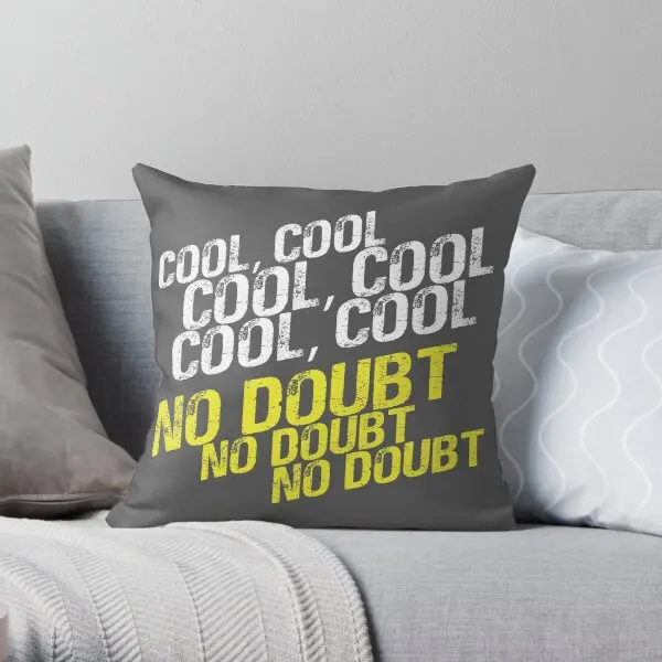 Cool No Doubt  Printing Throw Pillow Cover Hotel Anime Decor Waist Square Wedding Decorative Car Pillows not include One Side